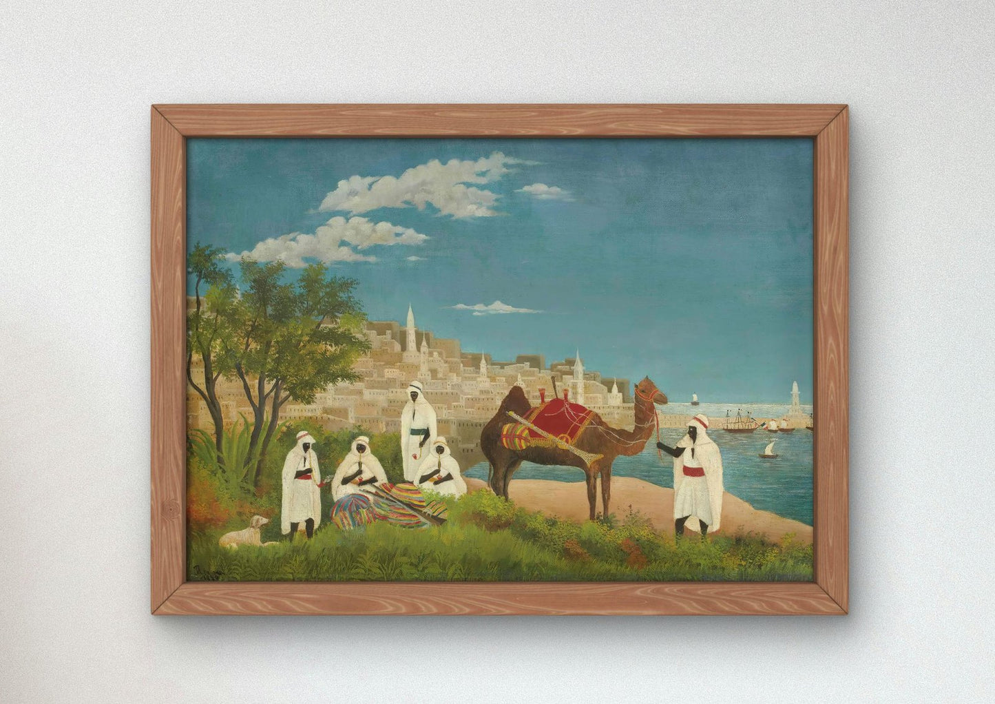 Paysage d'Alger by Henri Rousseau, 1880, Orientalism and Exoticism, fine art print