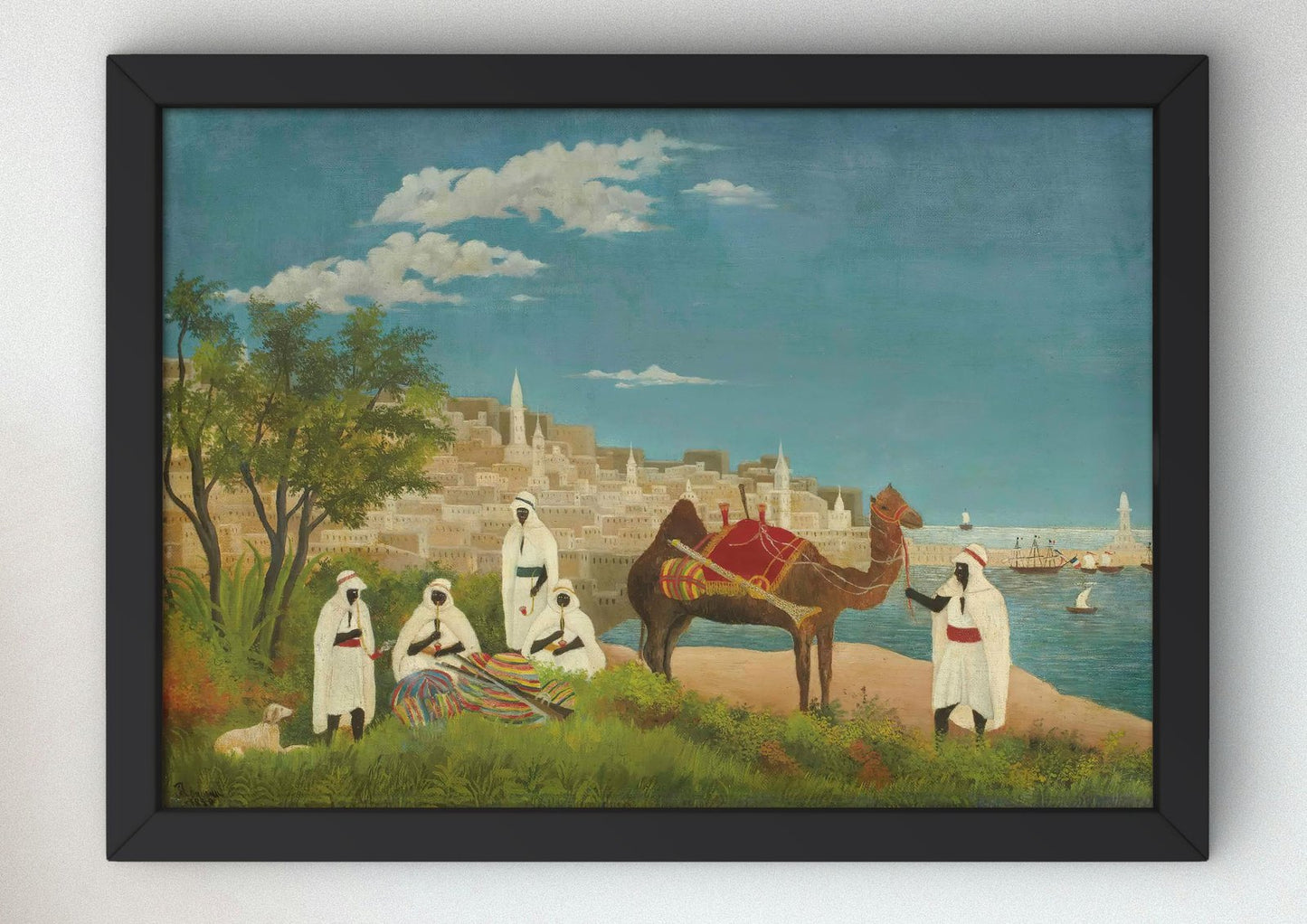 Paysage d'Alger by Henri Rousseau, 1880, Orientalism and Exoticism, fine art print