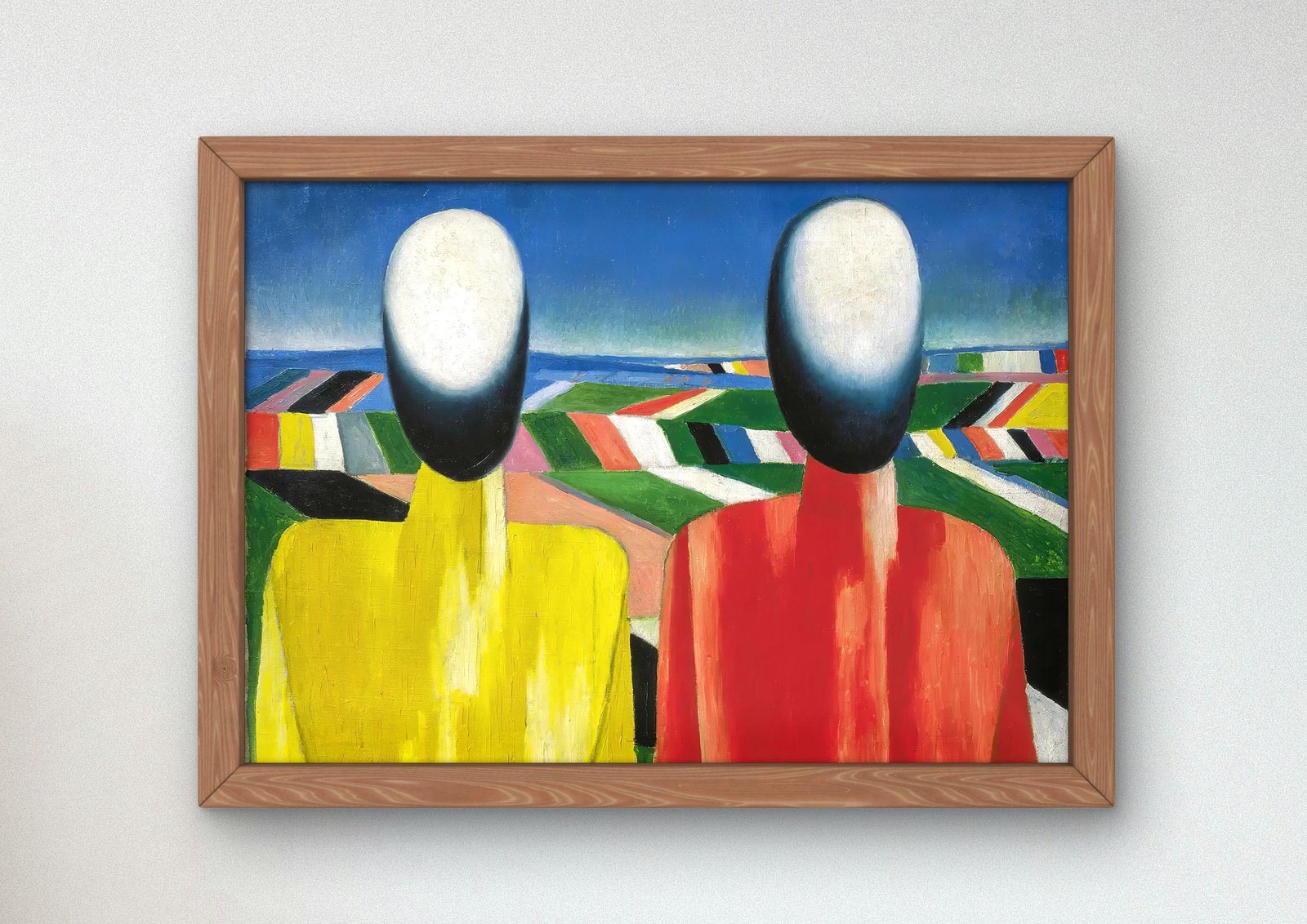 Peasants by Kazimir Malevich, 1930, Futurism and Constructivism, fine art print