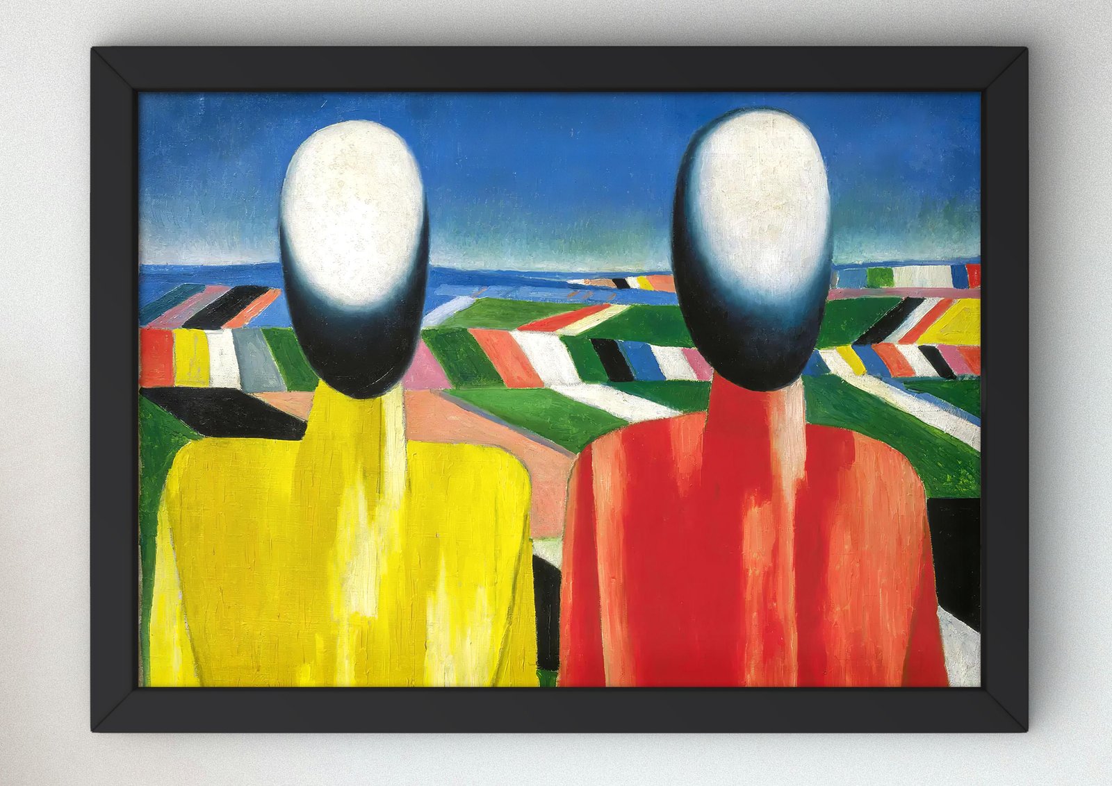 Peasants by Kazimir Malevich, 1930, Futurism and Constructivism, fine art print