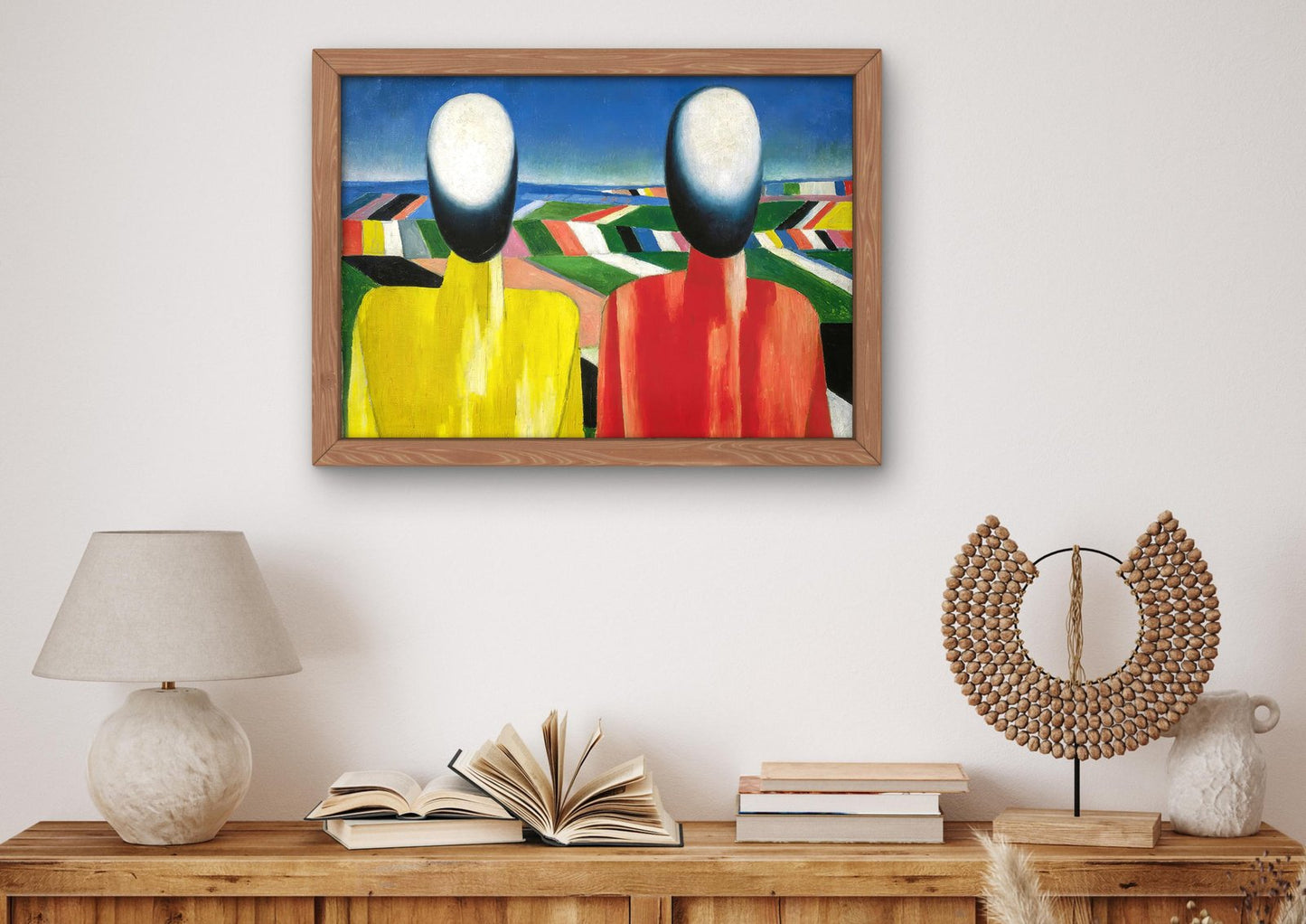 Peasants by Kazimir Malevich, 1930, Futurism and Constructivism, fine art print