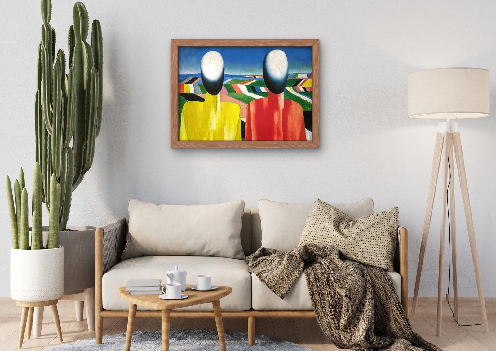 Peasants by Kazimir Malevich, 1930, Futurism and Constructivism, fine art print