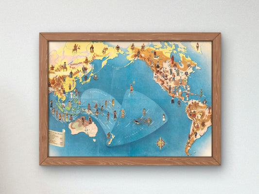 Peoples of the Pacific by Miguel Covarrubias, 1940, Art Deco and American Modernism, fine art print