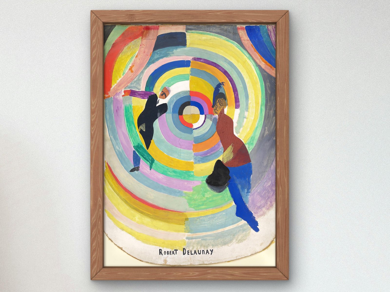 Political Drama by Robert Delaunay, 1914, Cubism and Abstract Art, fine art print