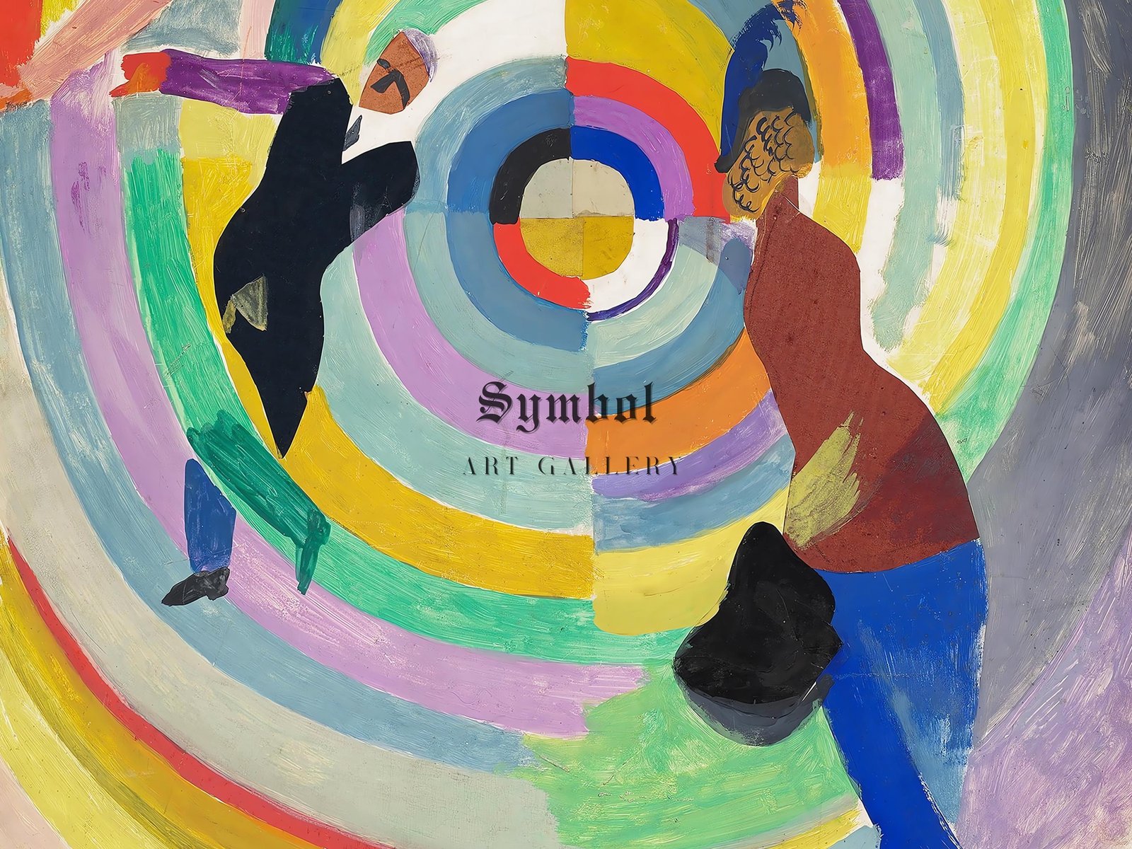 Political Drama by Robert Delaunay, 1914, Cubism and Abstract Art, fine art print
