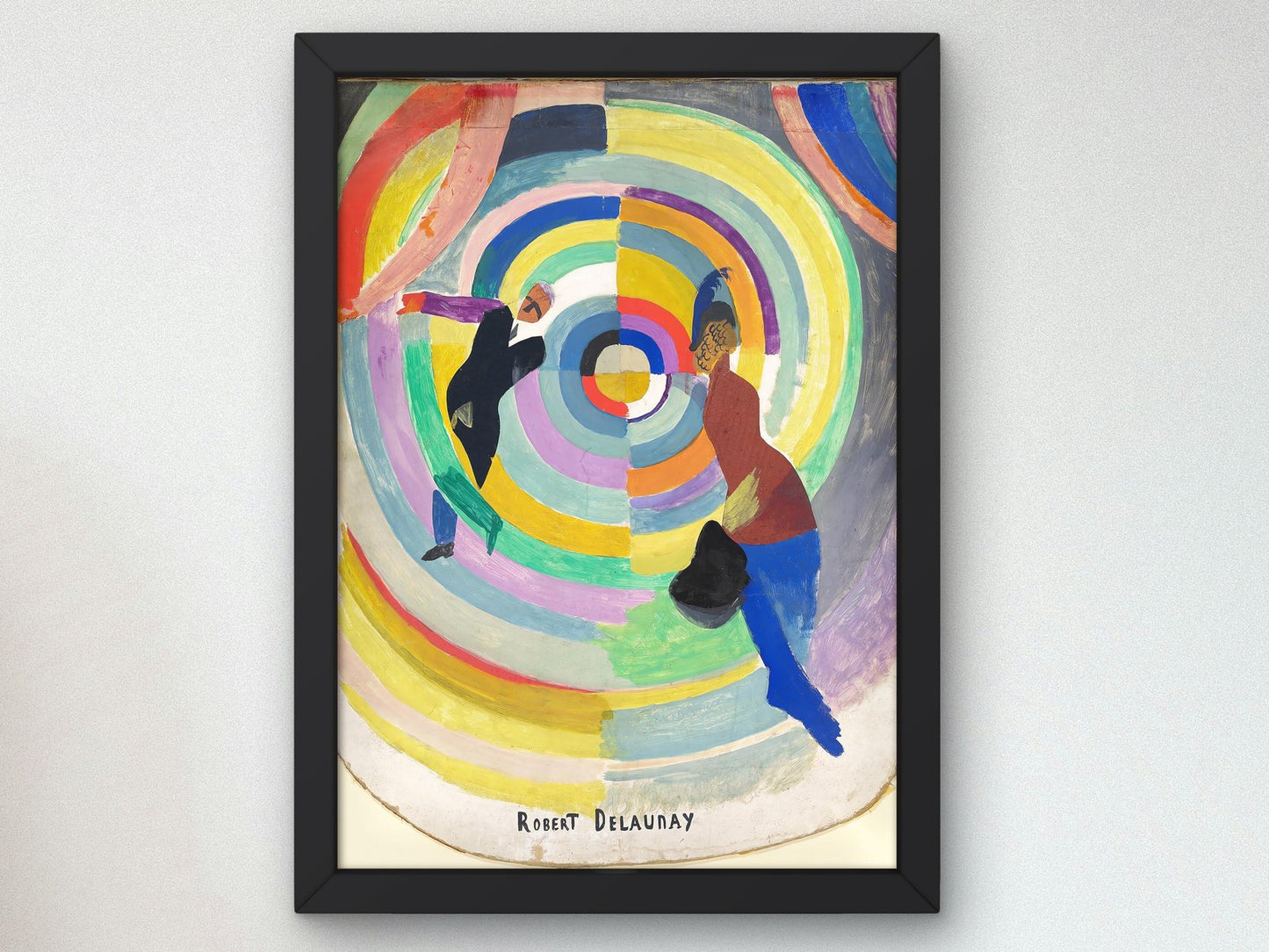 Political Drama by Robert Delaunay, 1914, Cubism and Abstract Art, fine art print