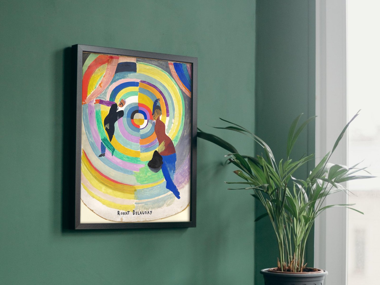 Political Drama by Robert Delaunay, 1914, Cubism and Abstract Art, fine art print