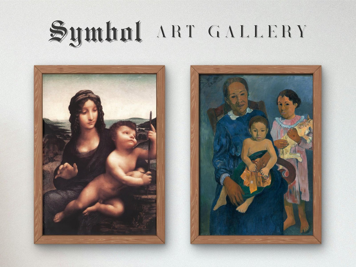 Polynesian Woman with Children by Paul Gauguin, 1901, Post-Impressionism, fine art print