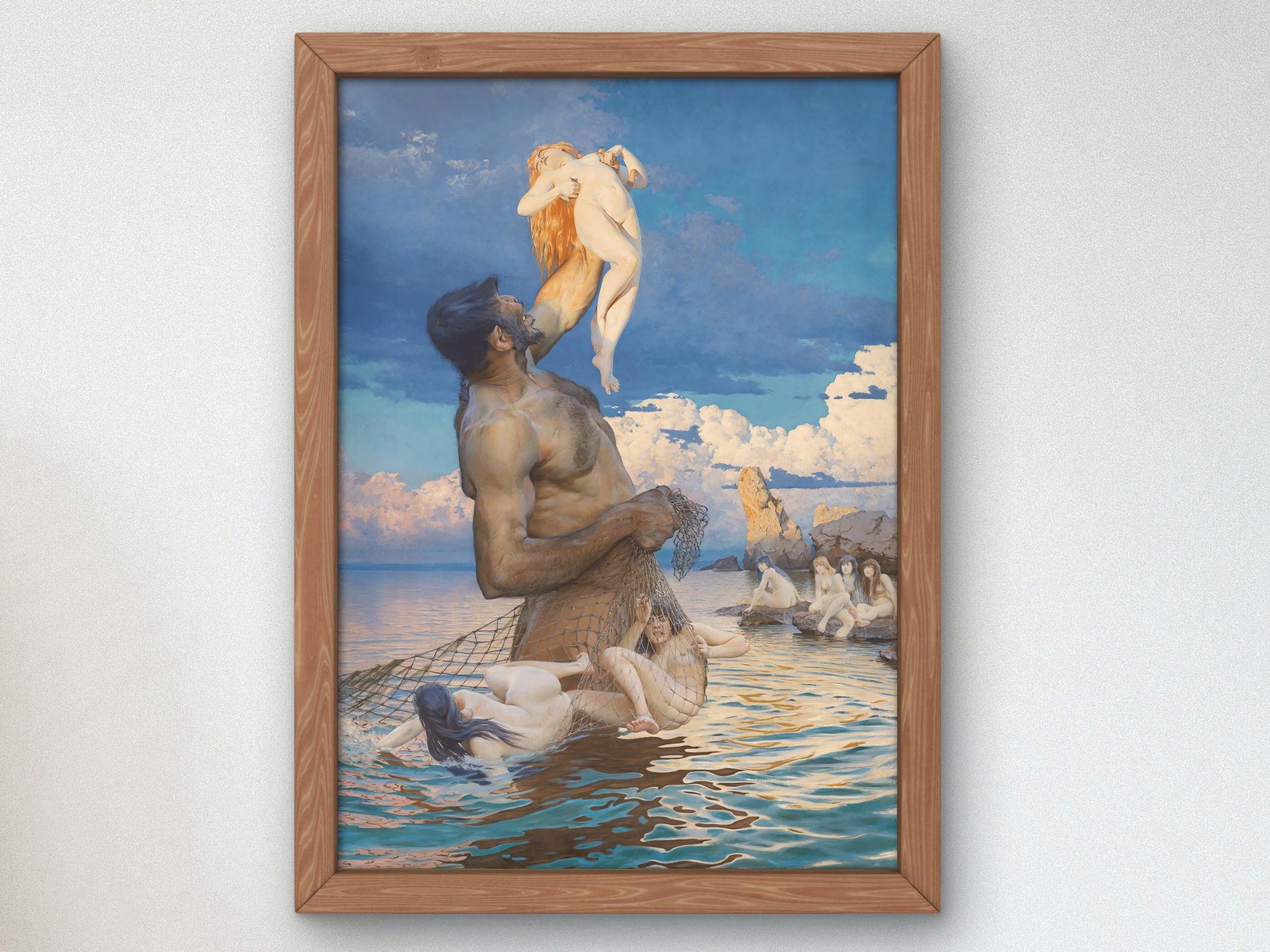 Polyphemus Fish Catch by Max Pietschmann, 1892, Romanticism and Classical Landscapes, fine art print