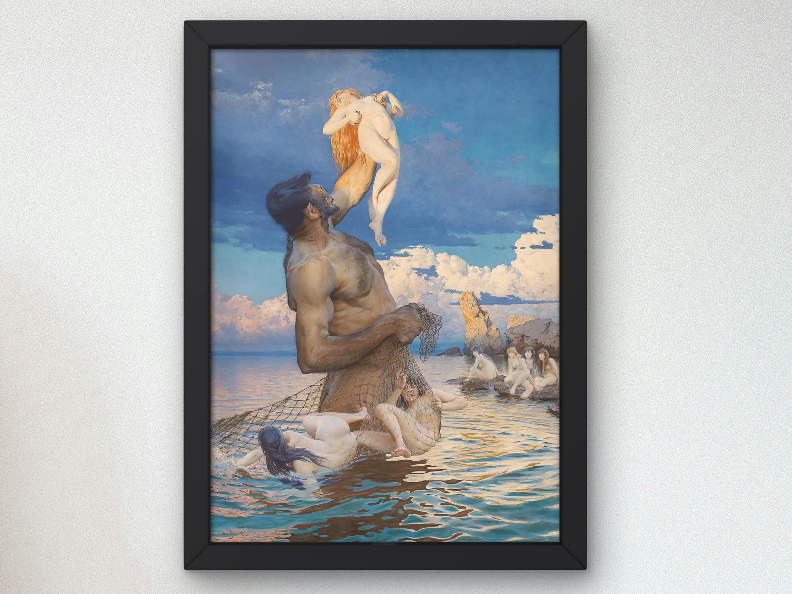 Polyphemus Fish Catch by Max Pietschmann, 1892, Romanticism and Classical Landscapes, fine art print