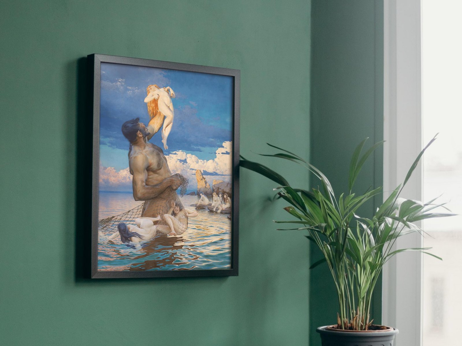 Polyphemus Fish Catch by Max Pietschmann, 1892, Romanticism and Classical Landscapes, fine art print