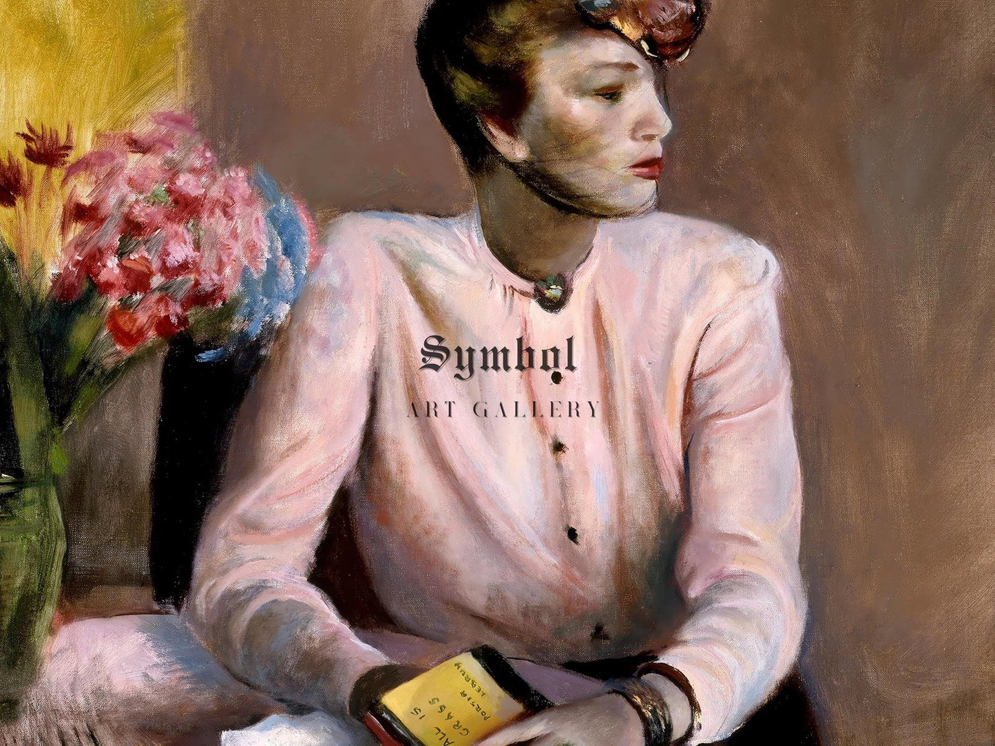 Poria in a Pink Blouse by Guy Pène du Bois, 1942, Art Deco and American Modernism, fine art print
