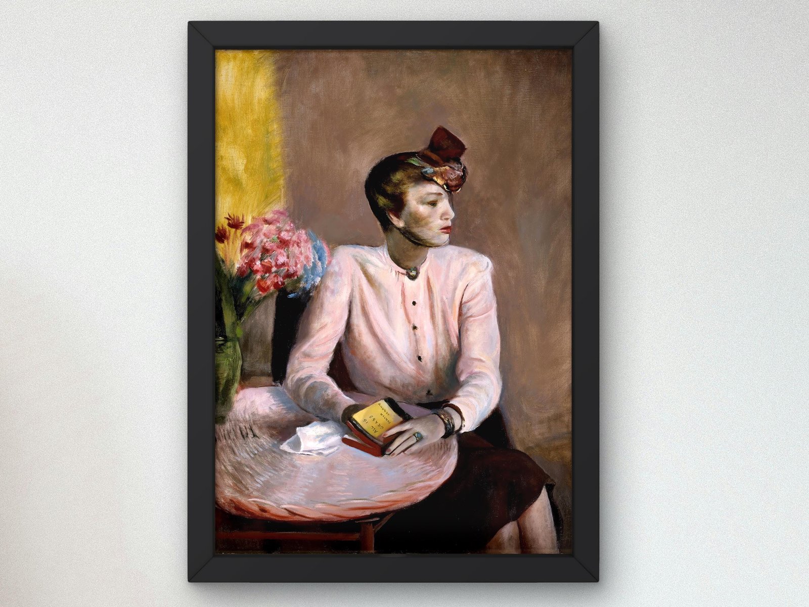 Poria in a Pink Blouse by Guy Pène du Bois, 1942, Art Deco and American Modernism, fine art print