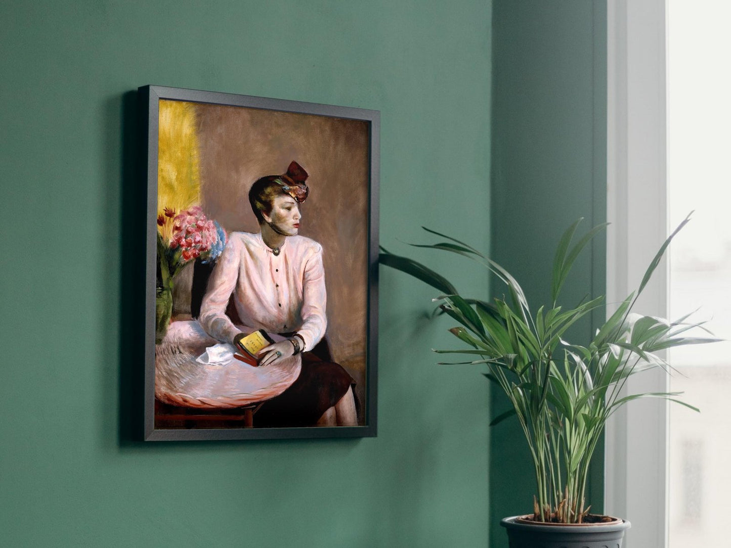 Poria in a Pink Blouse by Guy Pène du Bois, 1942, Art Deco and American Modernism, fine art print