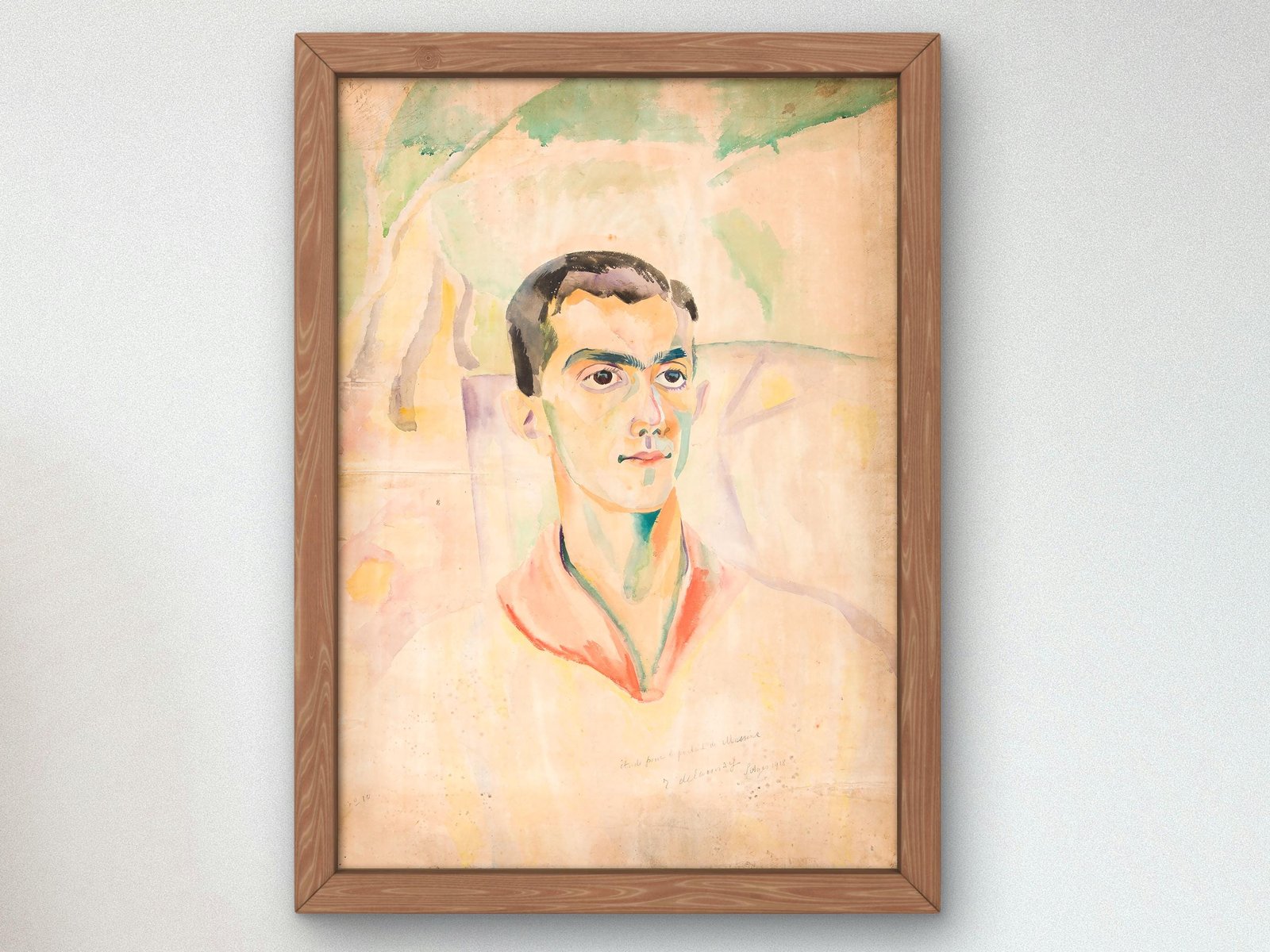 Portrait de Massine by Robert Delaunay, 1918, Cubism and Abstract Art, fine art print