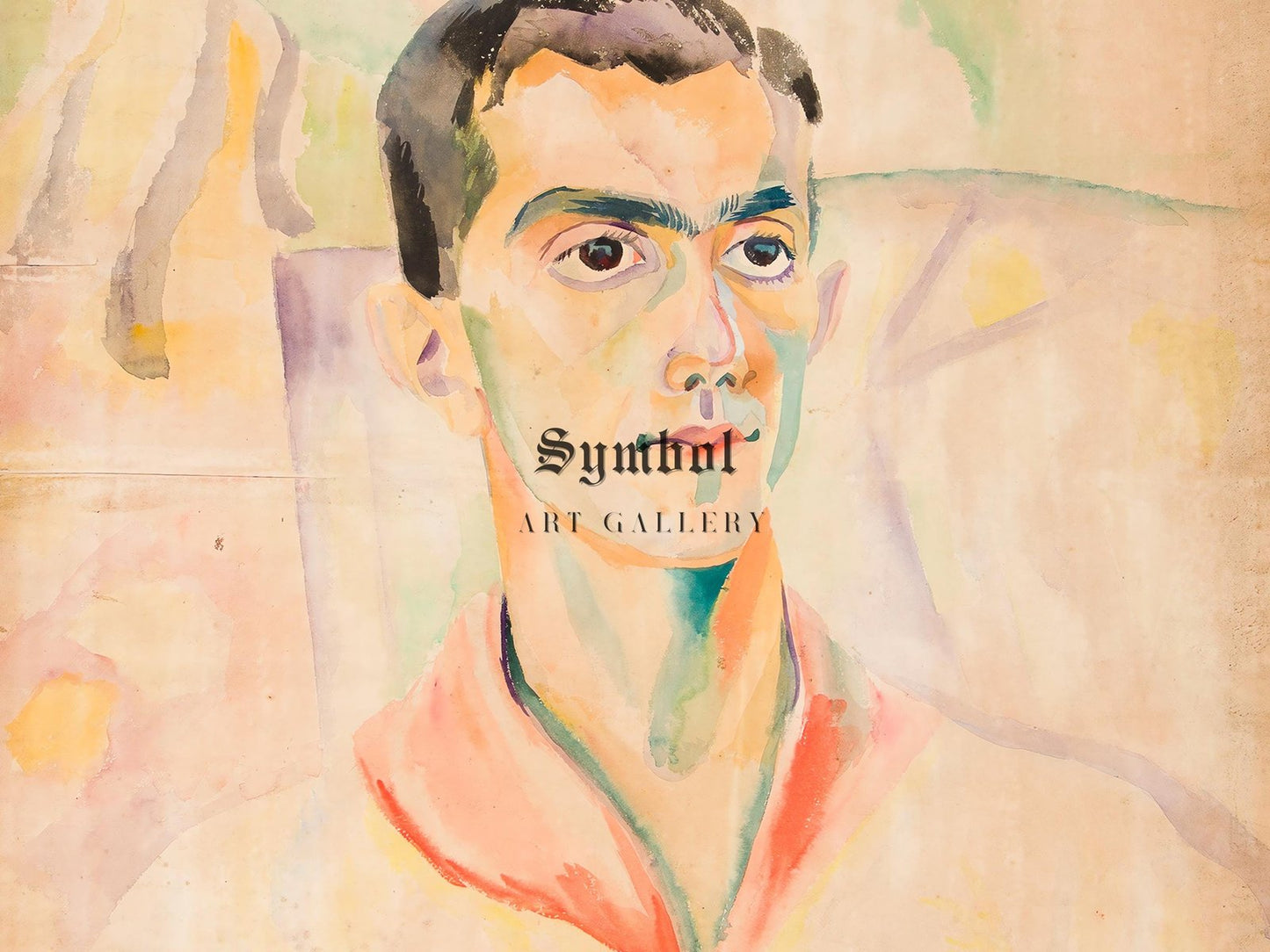 Portrait de Massine by Robert Delaunay, 1918, Cubism and Abstract Art, fine art print