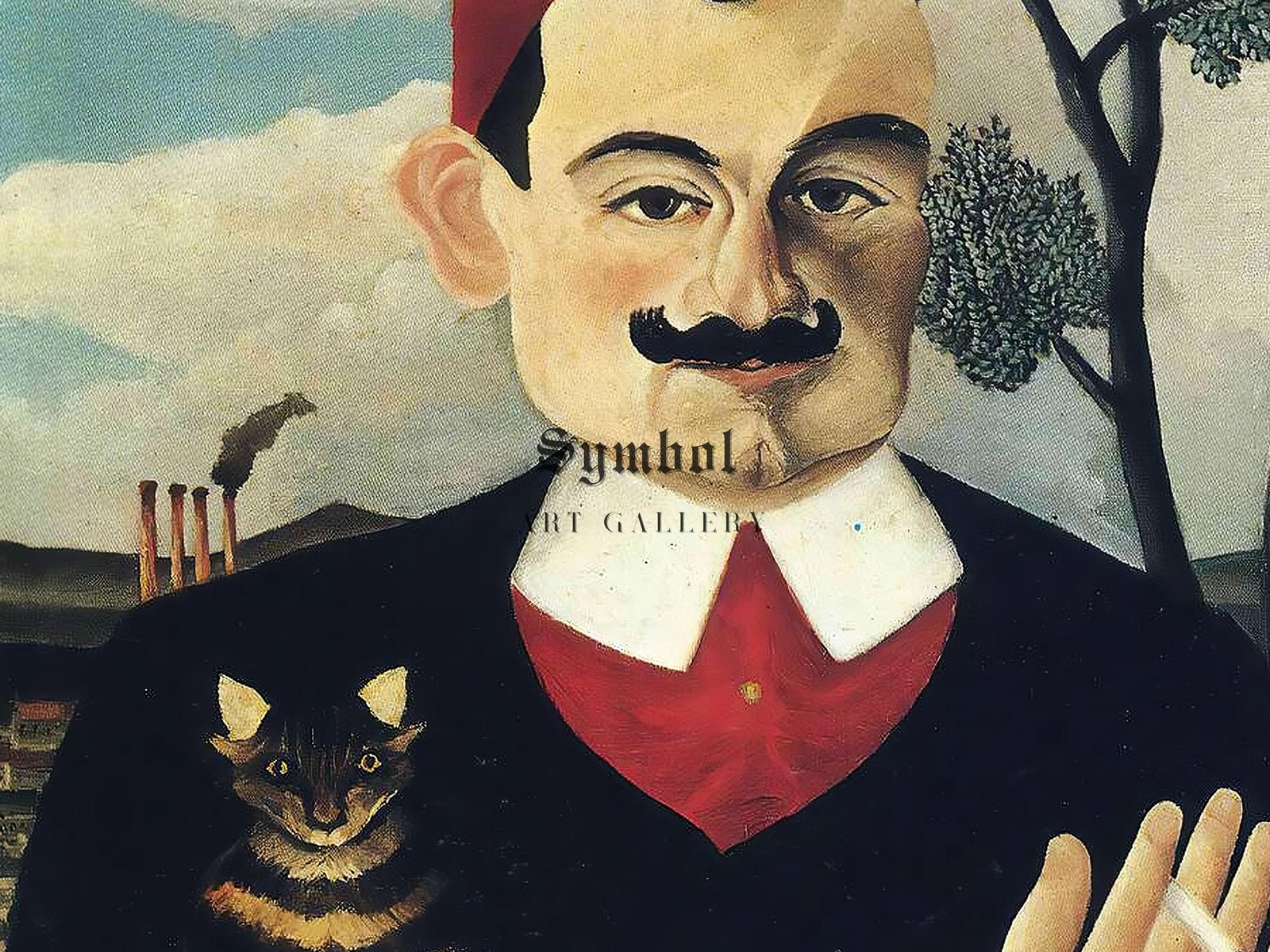 Portrait de monsieur X by Henri Rousseau, 1906, Post-Impressionism, fine art print