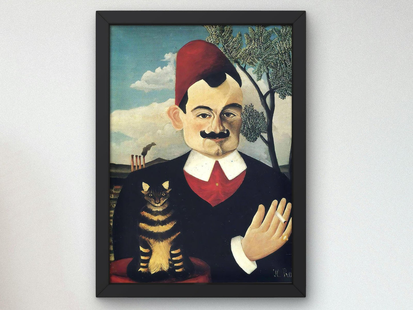 Portrait de monsieur X by Henri Rousseau, 1906, Post-Impressionism, fine art print
