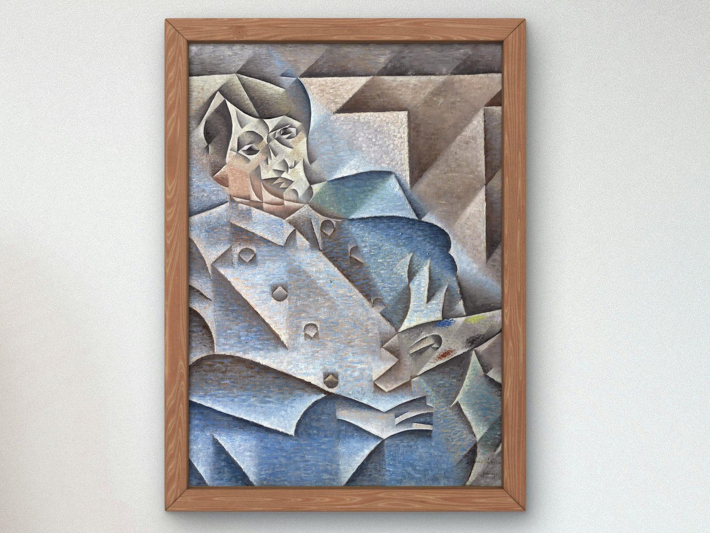 Portrait of Pablo Picasso by Juan Gris, 1912, Cubism and Abstract Art, fine art print