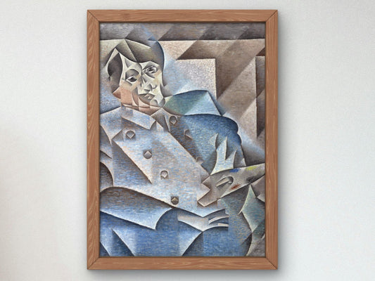 Portrait of Pablo Picasso by Juan Gris, 1912, Cubism and Abstract Art, fine art print