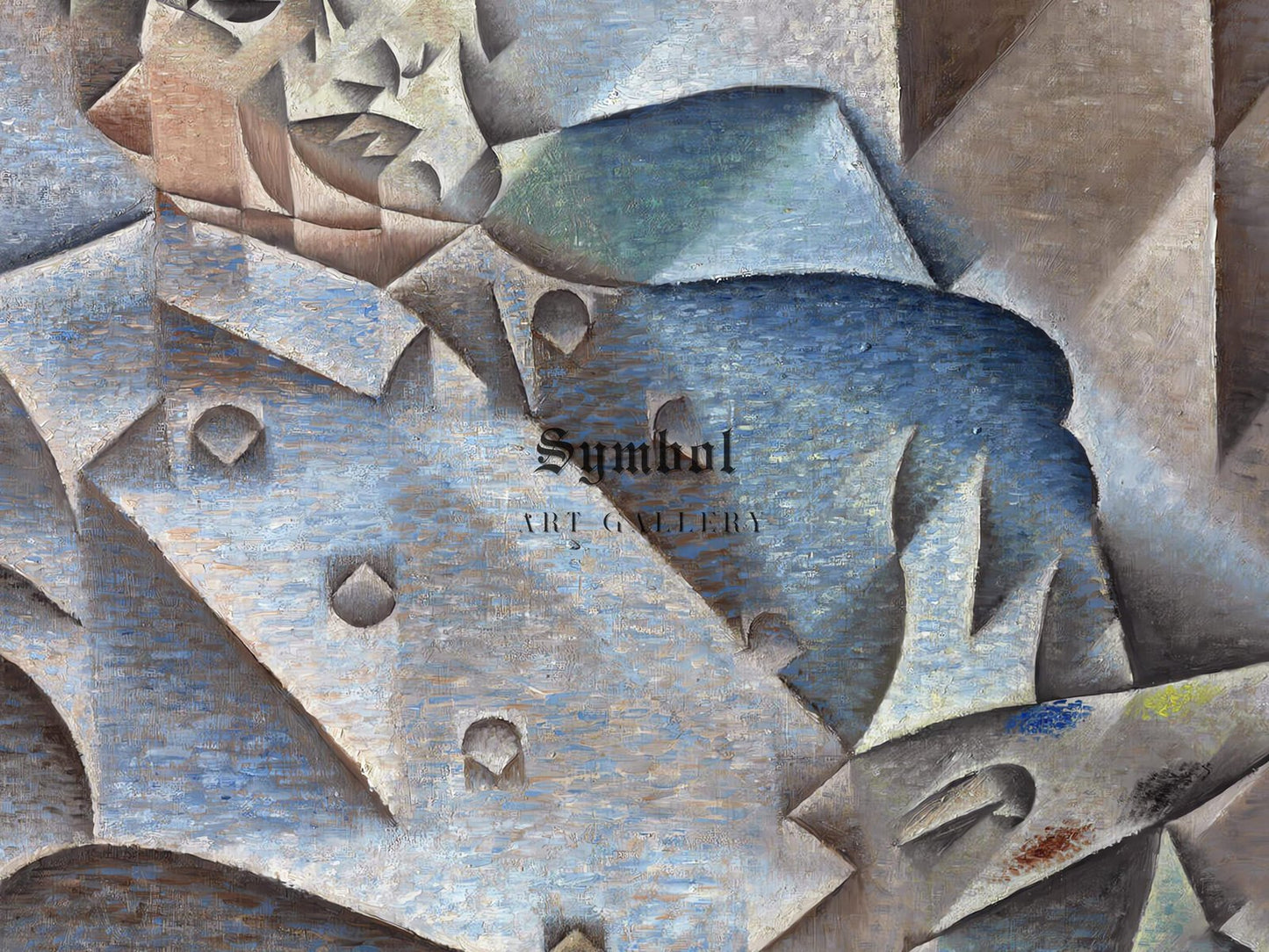 Portrait of Pablo Picasso by Juan Gris, 1912, Cubism and Abstract Art, fine art print