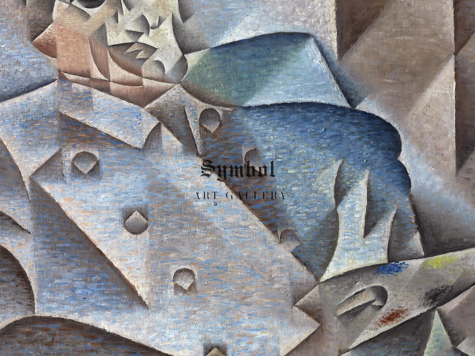 Portrait of Pablo Picasso by Juan Gris, 1912, Cubism and Abstract Art, fine art print