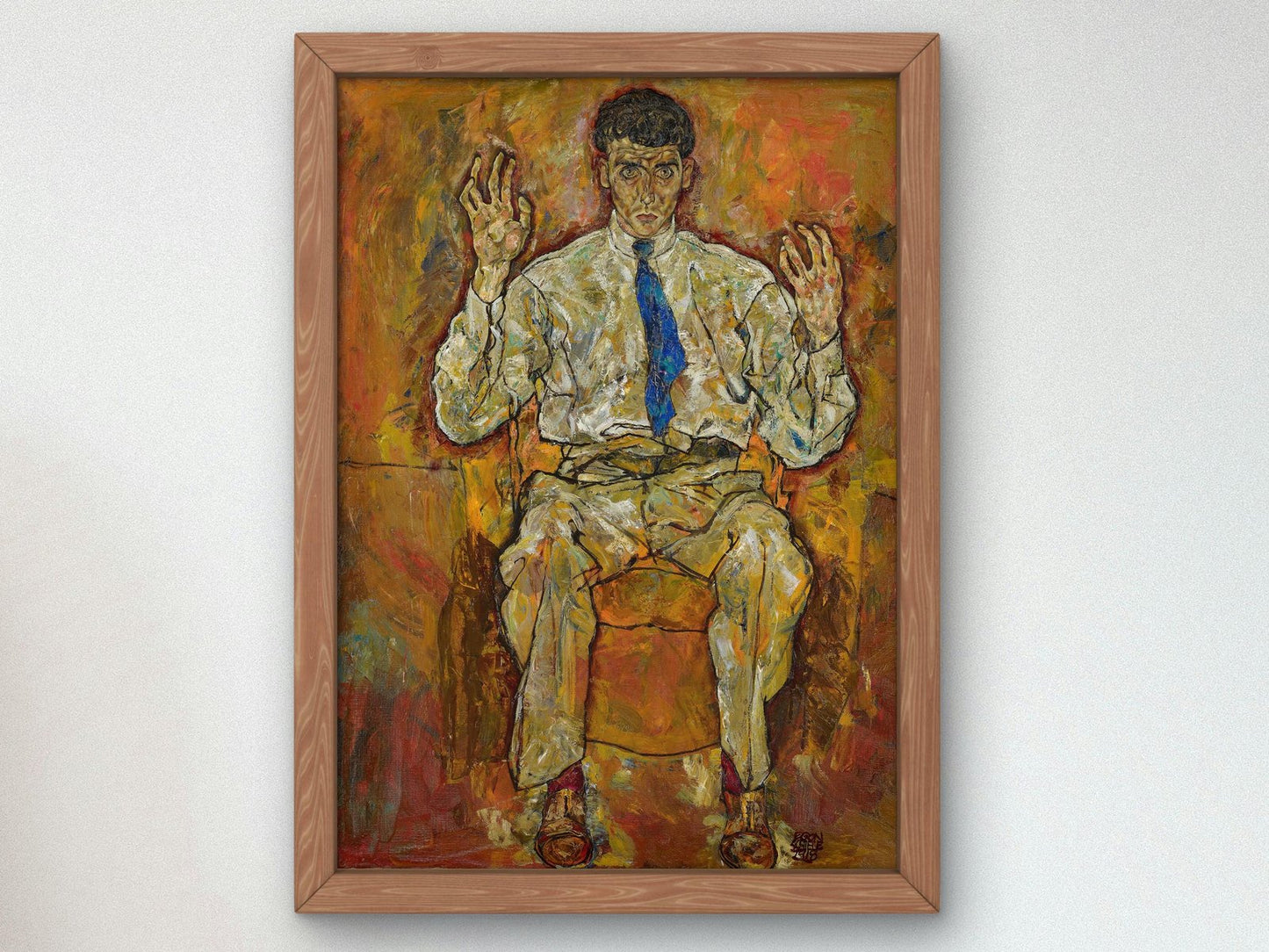 Portrait of Paris von Gutersloh by Egon Schiele, 1918, Expressionism and Fauvism, fine art print