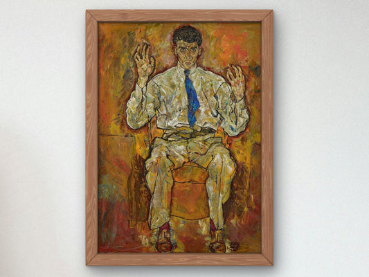 Portrait of Paris von Gutersloh by Egon Schiele, 1918, Expressionism and Fauvism, fine art print