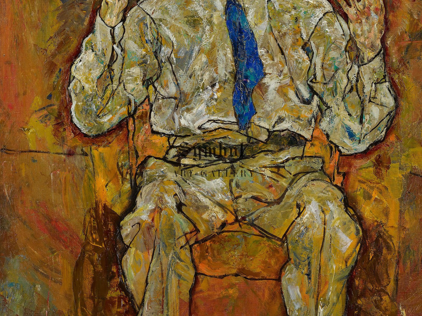 Portrait of Paris von Gutersloh by Egon Schiele, 1918, Expressionism and Fauvism, fine art print