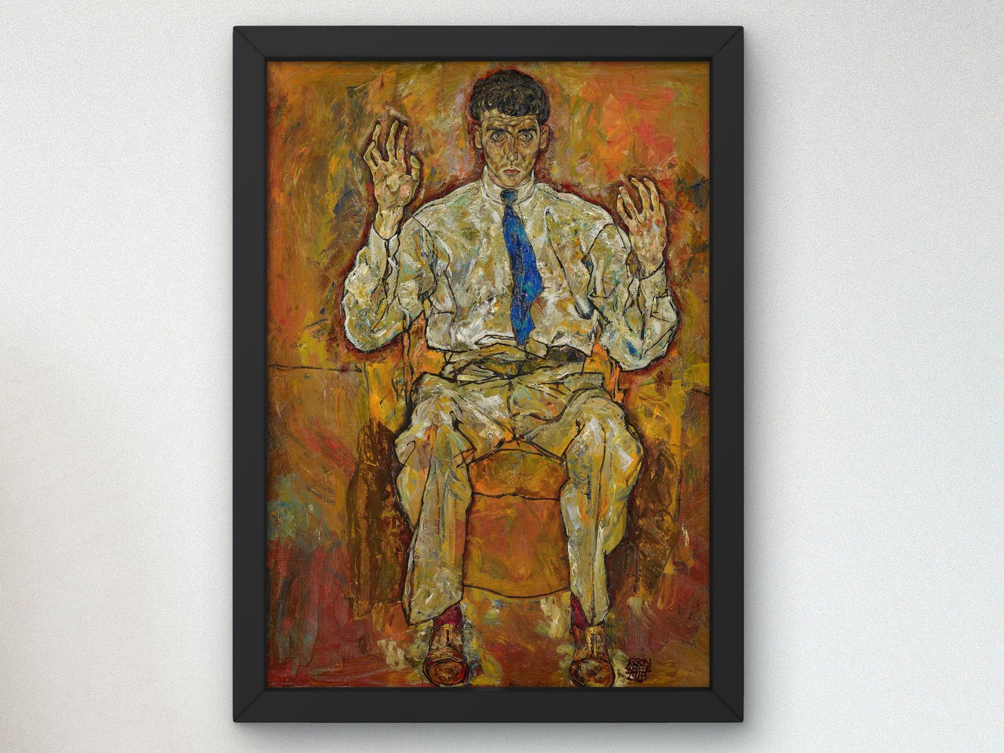 Portrait of Paris von Gutersloh by Egon Schiele, 1918, Expressionism and Fauvism, fine art print