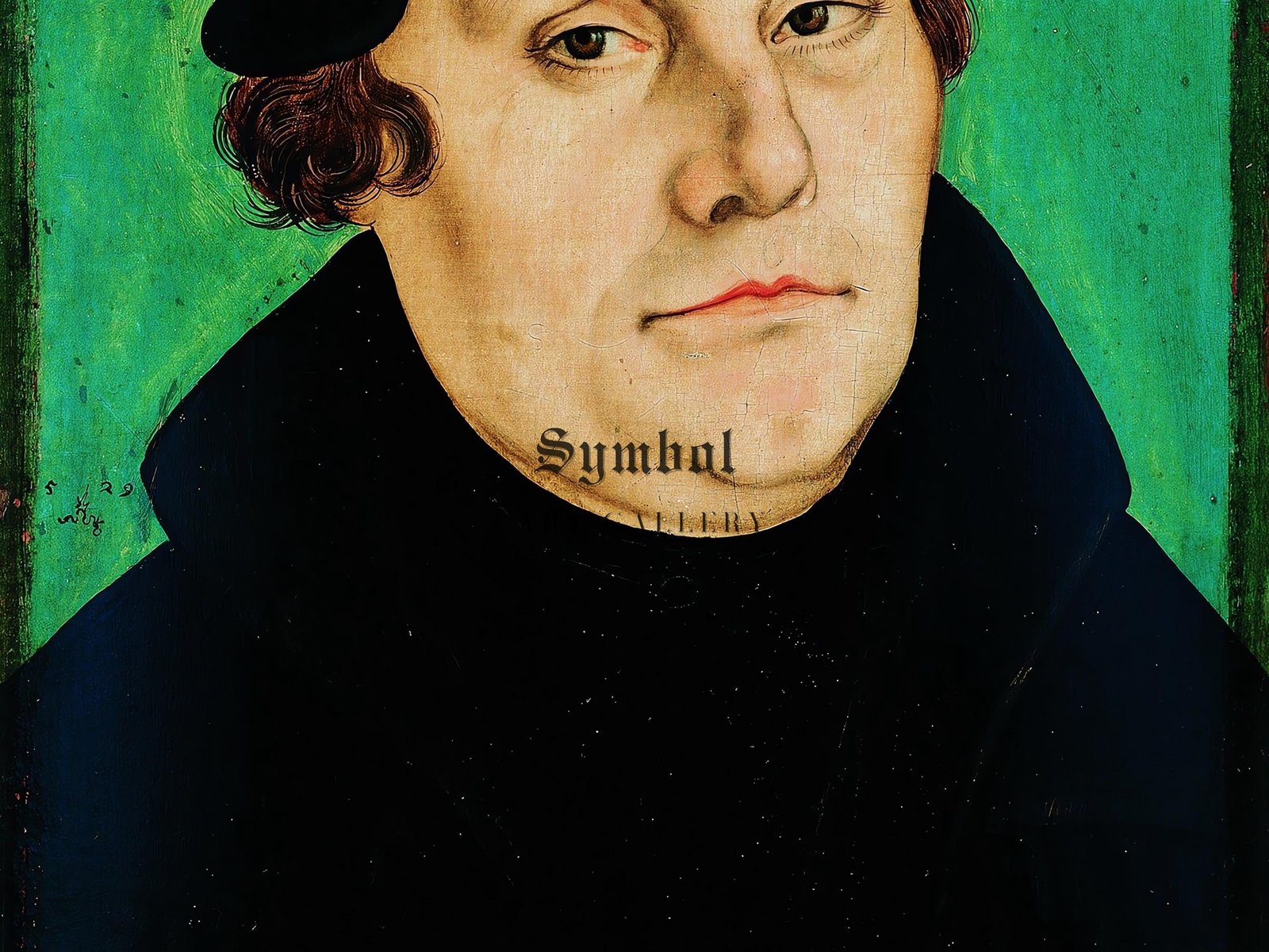 Portrait of Martin Luther by Lucas Cranach the Elder, 1529, Renaissance, fine art print