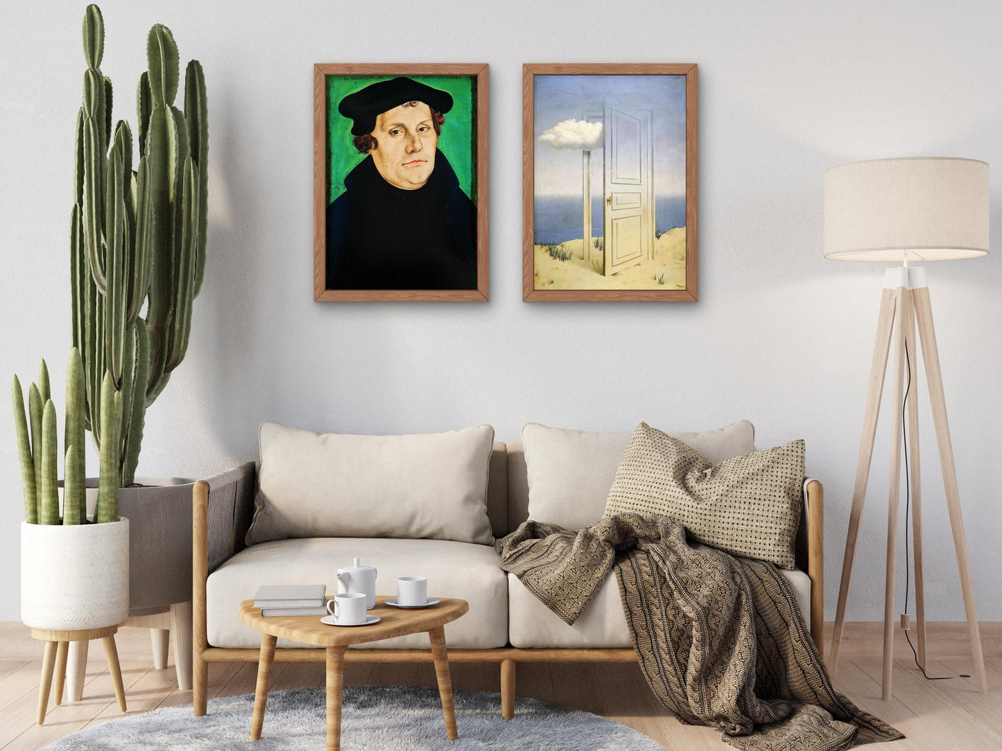 Portrait of Martin Luther by Lucas Cranach the Elder, 1529, Renaissance, fine art print
