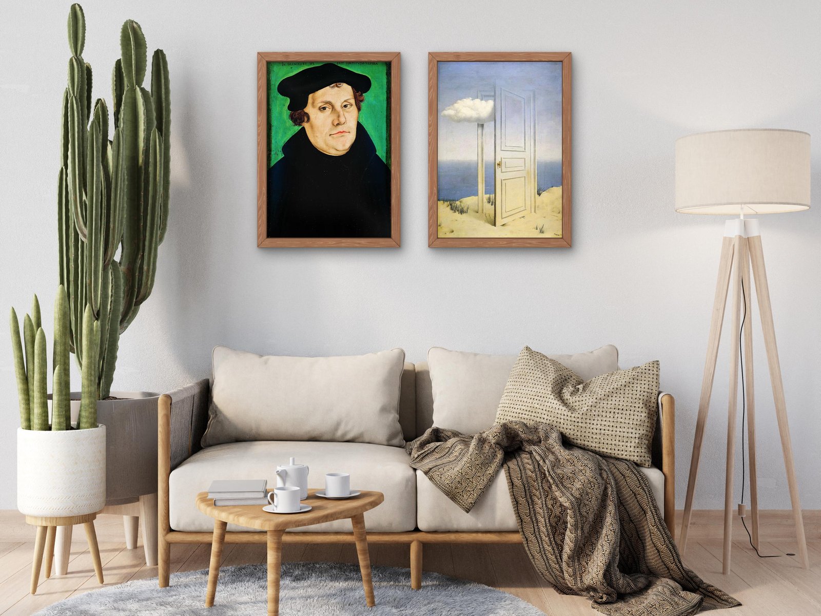 Portrait of Martin Luther by Lucas Cranach the Elder, 1529, Renaissance, fine art print
