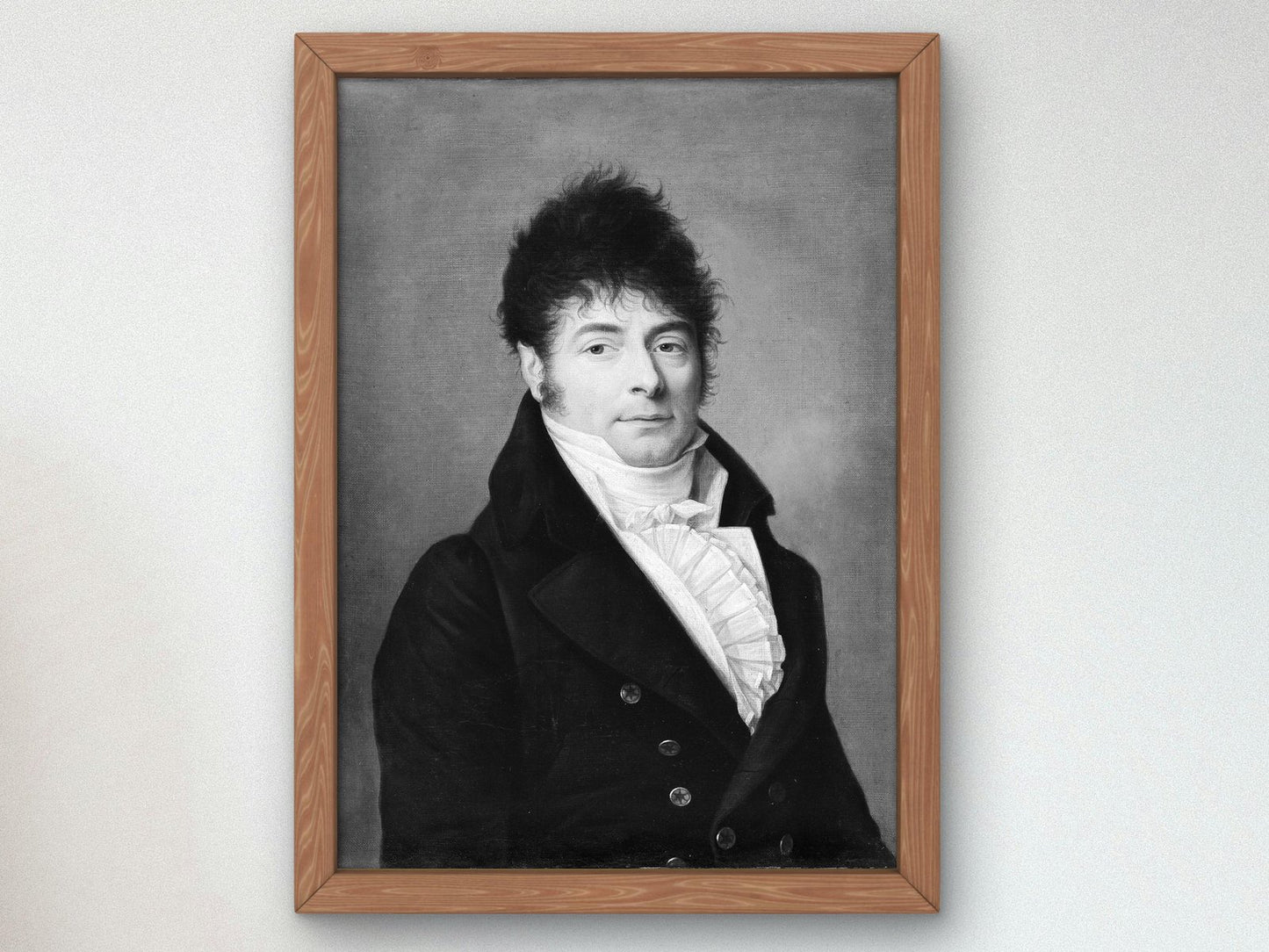 Portrait of a Man in a Blue Coat, French Painter, 18th Century, Rococo and Neoclassicism, fine art print