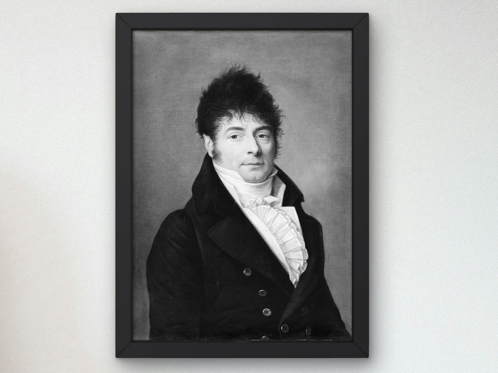 Portrait of a Man in a Blue Coat, French Painter, 18th Century, Rococo and Neoclassicism, fine art print