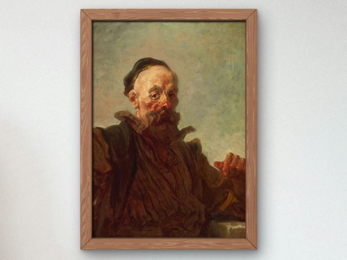 Portrait of a Man in Costume by Jean Honoré Fragonard, 1767, Rococo and Neoclassicism, fine art print
