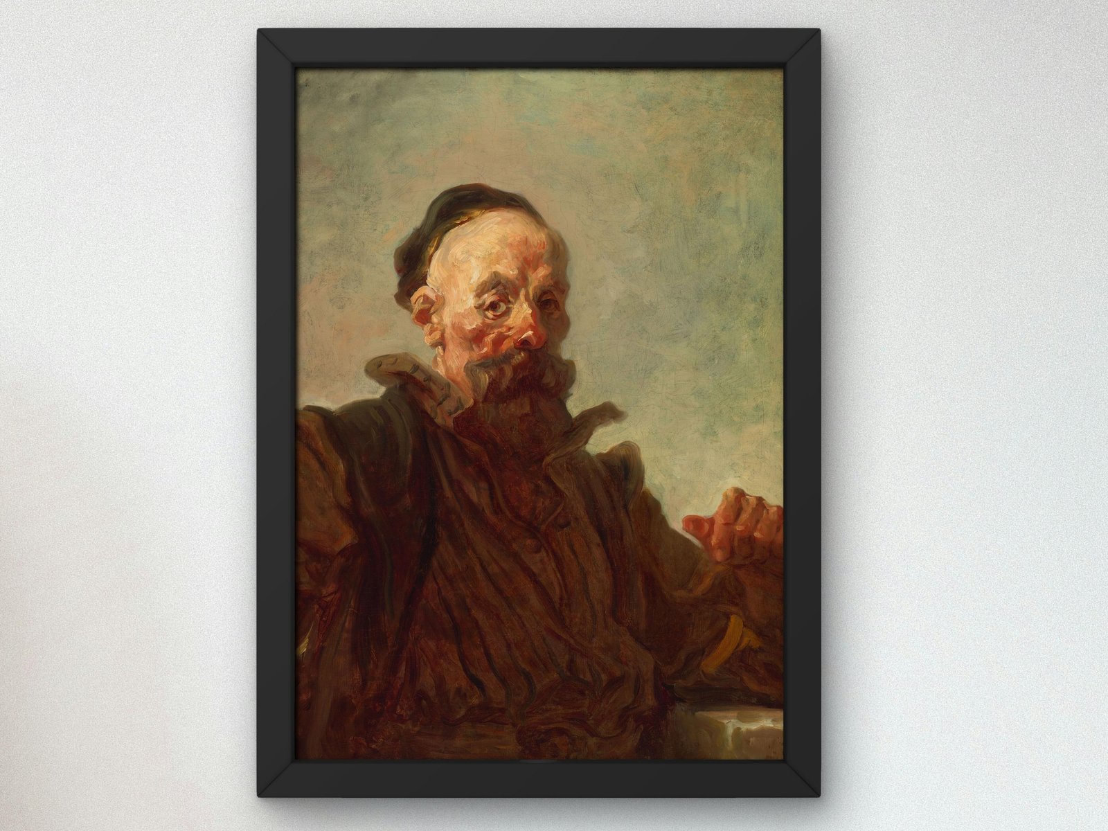 Portrait of a Man in Costume by Jean Honoré Fragonard, 1767, Rococo and Neoclassicism, fine art print
