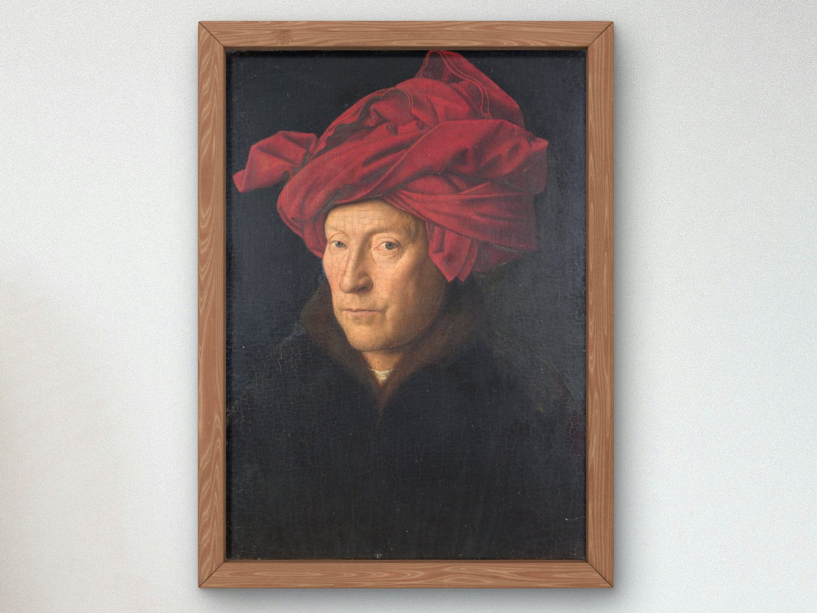Portrait of a Man by Jan van Eyck, 1433, Renaissance, fine art print
