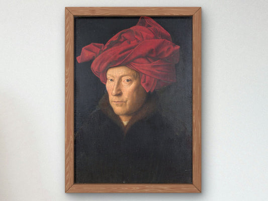 Portrait of a Man by Jan van Eyck, 1433, Renaissance, fine art print