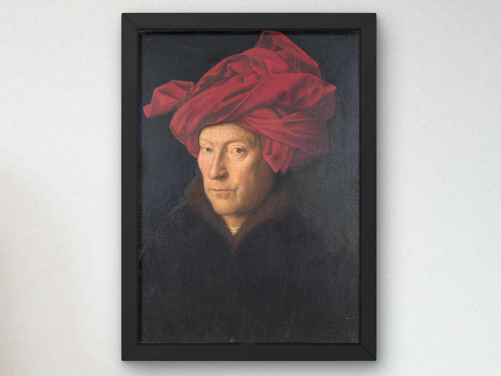 Portrait of a Man by Jan van Eyck, 1433, Renaissance, fine art print