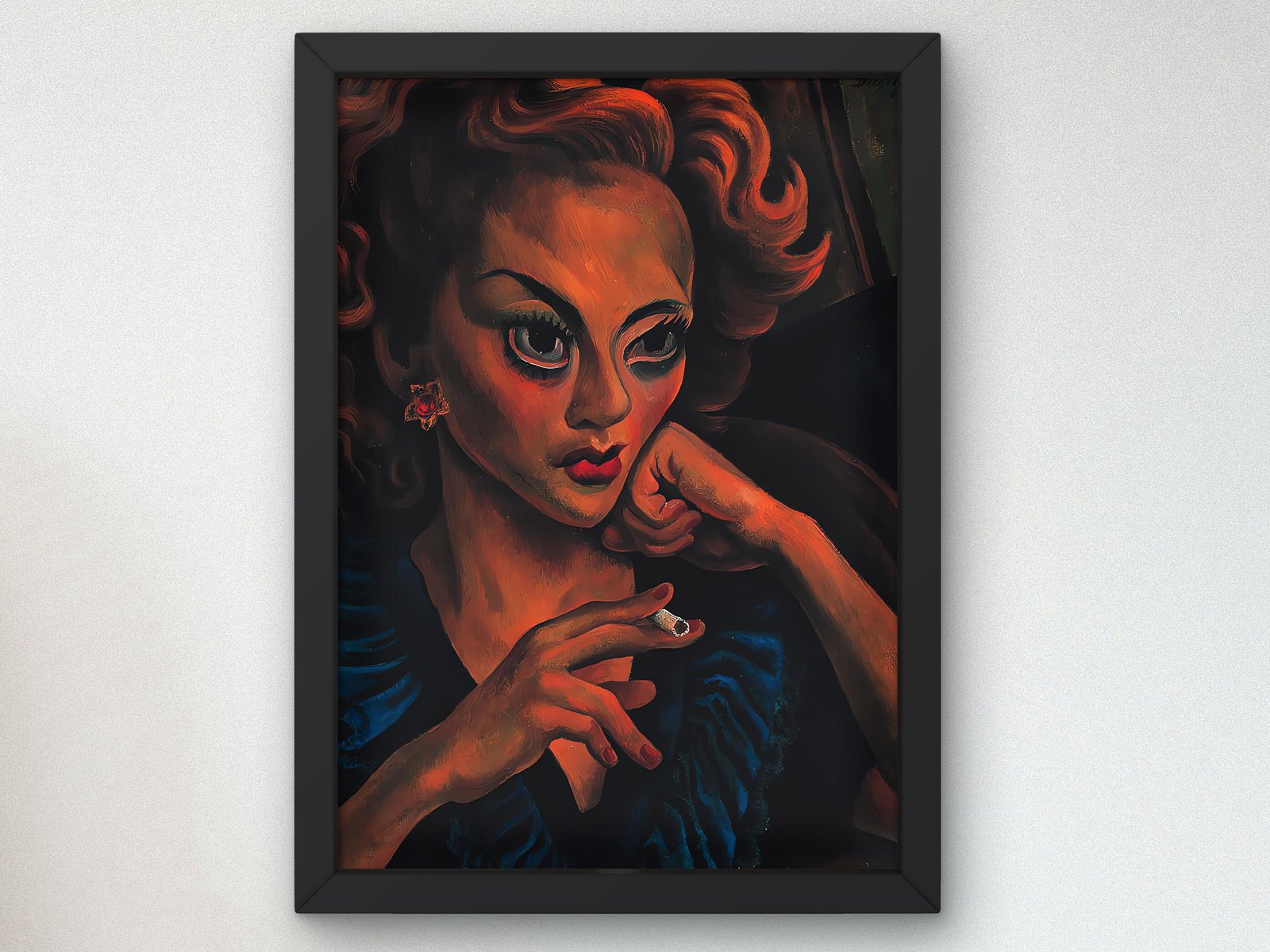 Portrait of a Woman by Diego Rivera, Art Deco and American Modernism, fine art print
