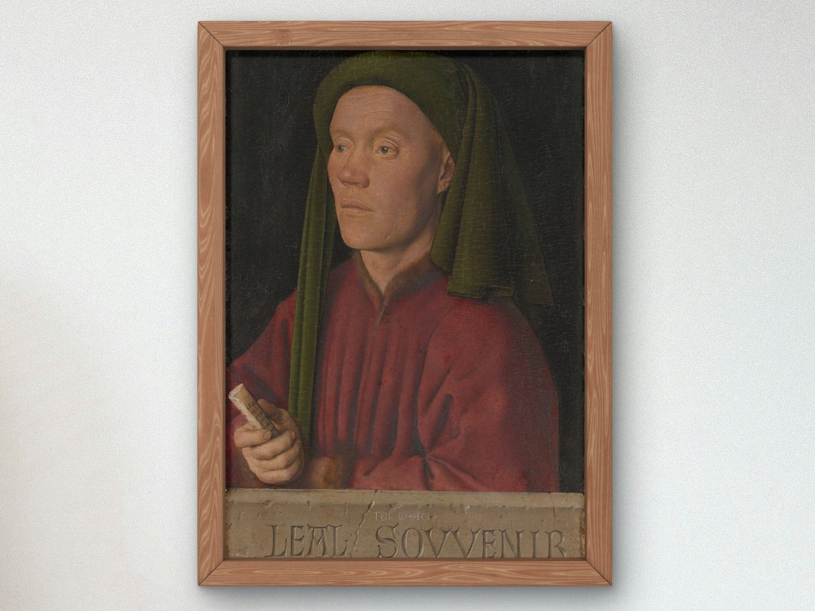 Portrait of a Young Man Tymotheos by Jan van Eyck, 1432, Renaissance, fine art print