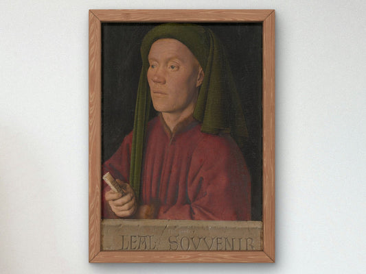 Portrait of a Young Man Tymotheos by Jan van Eyck, 1432, Renaissance, fine art print