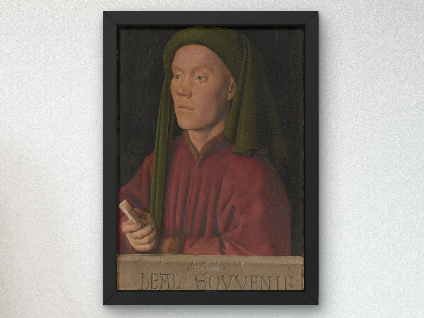 Portrait of a Young Man Tymotheos by Jan van Eyck, 1432, Renaissance, fine art print
