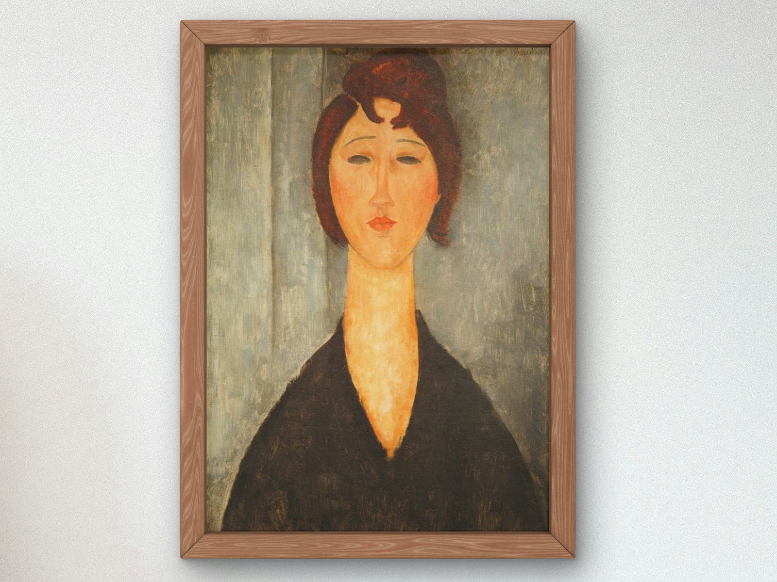 Portrait of a Young Woman by Amedeo Modigliani, 1918, Art Deco and American Modernism, fine art print