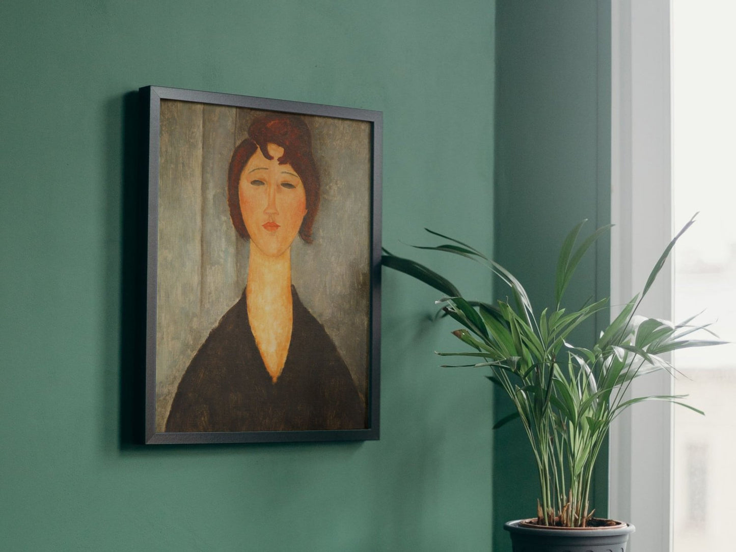 Portrait of a Young Woman by Amedeo Modigliani, 1918, Art Deco and American Modernism, fine art print