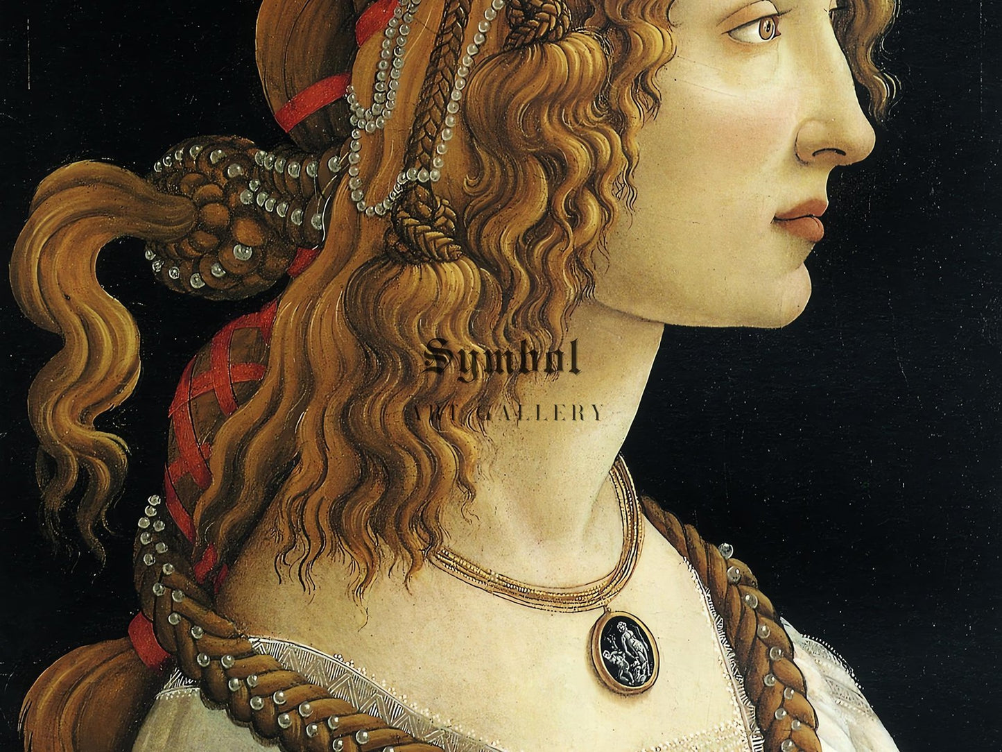 Portrait of a Young Woman by Sandro Botticelli, 1476, Renaissance, fine art print