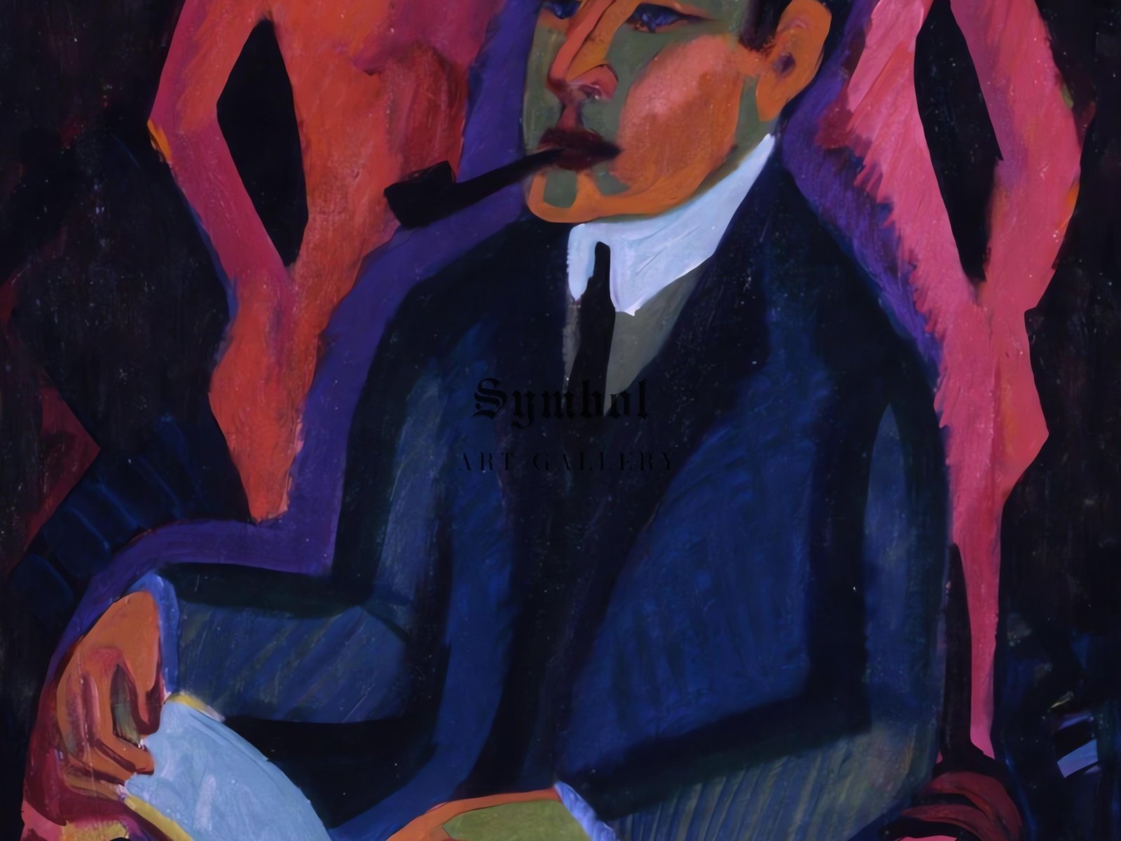 Portrait of Manfred Shames by Ernst Ludwig Kirchner, 1932, Expressionism and Fauvism, fine art print