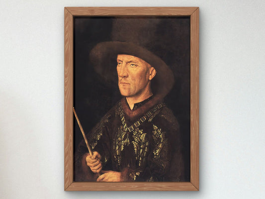 Portrait of Baudouin de Lannoy by Jan van Eyck, 1435, Renaissance, fine art print