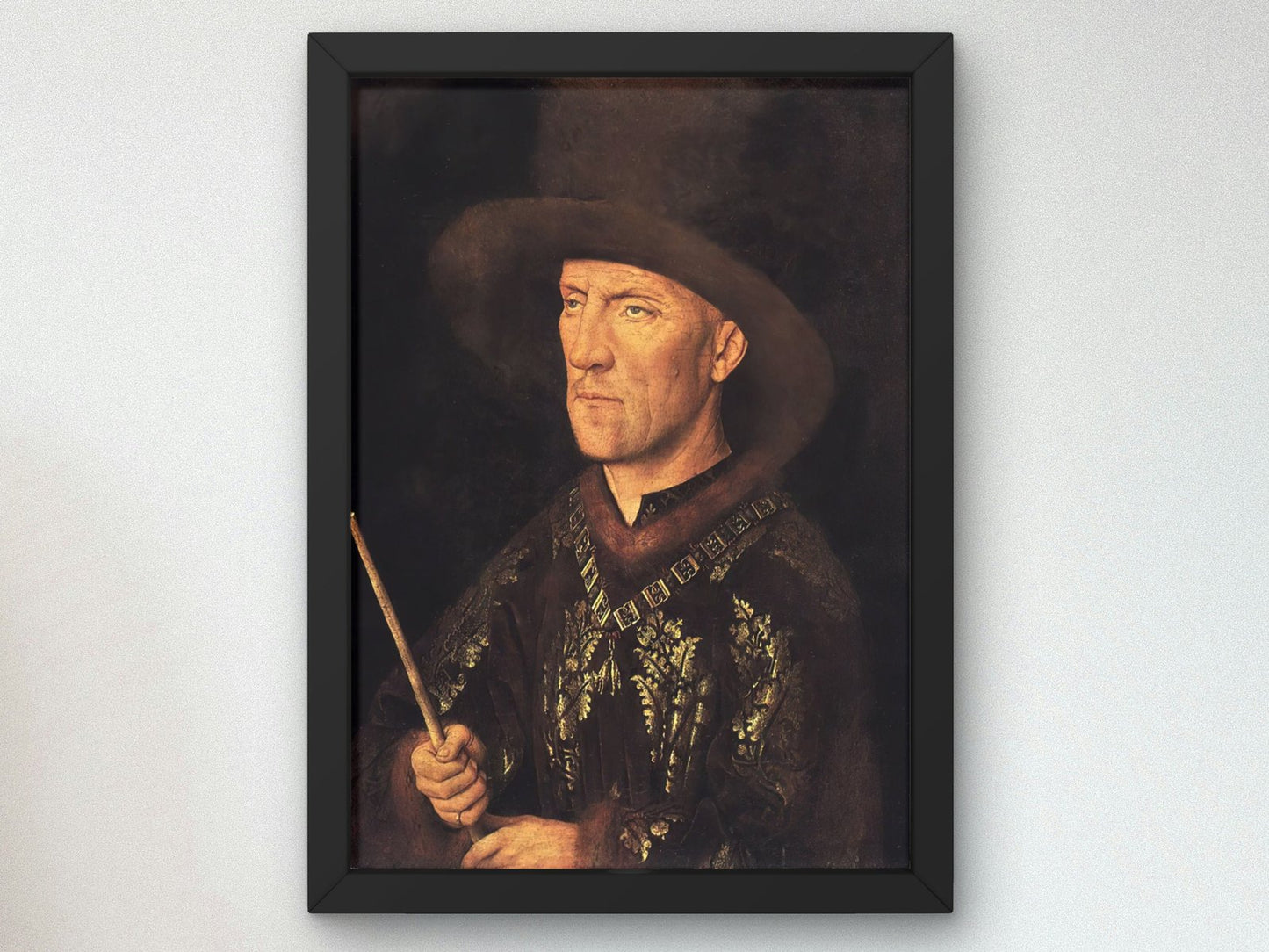 Portrait of Baudouin de Lannoy by Jan van Eyck, 1435, Renaissance, fine art print